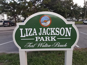 liza jackson park sign